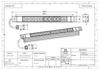 PDU, Standard 19", 1 HE, 10 x C13 + 1 x C19  mit CEE...