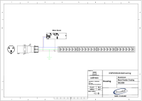 Monitored PDU, Smart PIM, vertikal, 16 A, Ausgänge: 24 x IEX Universal-Plug, Eingang: CEE (blau), 16A, 230 V