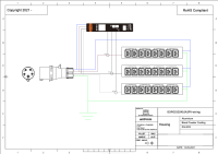 Managebare PDU, Smart POS, vertikal, 16 A, 3-phasig, Ausgänge: 24 x IEX Universal-Plug, Eingang: CEE (rot), 16A, 400 V