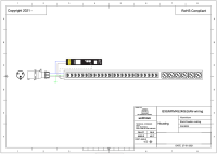 Monitored PDU, Smart PIM, vertikal, 16 A, Ausgänge: 24 x IEX Universal-Plug,6 x Schuko, Eingang: CEE (blau), 16A, 230 V