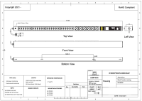 Monitored PDU, Smart PIM, vertikal, 16 A, Ausgänge: 18 x IEX Universal-Plug,6 x Schuko, Eingang: CEE (blau), 16A, 230 V