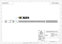 Monitored PDU, Smart PIM, vertikal, 16 A, Ausgänge: 18 x IEX Universal-Plug,6 x Schuko, Eingang: CEE (blau), 16A, 230 V