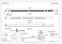 Managebare PDU, Smart POS, vertikal, 32 A, 3-phasig, Ausgänge: 30 x IEX Universal-Plug, 6 x Leistungsschutzschalter, Eingang: CEE (rot), 16A, 400 V