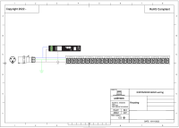 Monitored PDU, Smart POM, vertikal, 16 A, Ausgänge: 22 x IEX Universal-Plug, Eingang: CEE (blau), 16A, 230 V