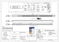 Managebare PDU, Smart POS, vertikal, mit RCM (Differenzstromüberwachung), 32 A, 3-phasig, Ausgänge: 24 x SchuKo-Plug, 6 x Leitungsschutzschalter, Eingang: CEE (rot), 16A, 400 V