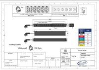 Basic PDU, horizontal, 16 A, Ausgänge: 8 x IEX...