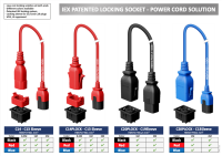 Monitored PDU, Smart PIM, vertikal, 16 A, Ausgänge: 27 x IEX Universal-Plug, Eingang: CEE (blau), 16A, 230 V