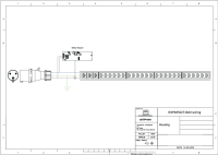 Monitored PDU, Smart PIM, vertikal, 16 A, Ausgänge: 27 x IEX Universal-Plug, Eingang: CEE (blau), 16A, 230 V