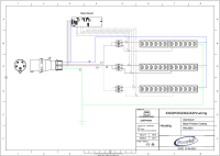 Managebare PDU, Smart POS, vertikal, 32 A, 3-phasig, Ausgänge: 36 x SchuKo-Plug, Leitungsschutzschalter, Eingang: CEE (rot), 32A, 400 V