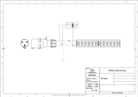 Monitored PDU local (PIML), horizontal, 16 A, Ausgänge: 12 x IEX Universal-Plug, Eingang: CEE (blau), 16 A, 230 V