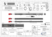 Monitored PDU, Smart PIM, vertikal, 16 A, 3-phasig, mit RCM (Differenzstromüberwachung, Ausgänge: 36 x IEX Universal-Plug, Eingang: CEE (rot), 16A, 400 V