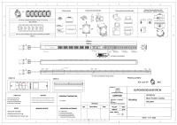 Monitored PDU, Smart POM, mit Differenzstromüberwachung (RCM), vertikal, 16 A,3-phasig, Ausgänge: 30 x IEX Universal-Plug, Eingang: CEE (rot), 16A, 400 V