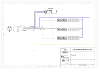 Monitored PDU, Smart POM, mit Differenzstromüberwachung (RCM), vertikal, 16 A,3-phasig, Ausgänge: 30 x IEX Universal-Plug, Eingang: CEE (rot), 16A, 400 V