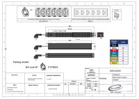 Basic PDU, horizontal, 16 A, Ausgänge: 12 x IEX...