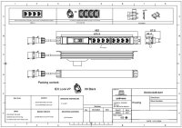 Basic PDU, horizontal, 16 A, Ausgänge: 8 x IEX...