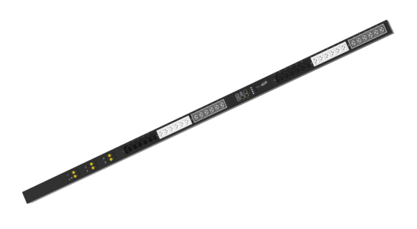 Managebare PDU, Smart POMS, mit RCM (Differenzstrom&uuml;berwachung), vertikal, 16 A, Ausg&auml;nge: 14 x IEX Universal-Plug, Eingang: CEE (blau), 16A, 230